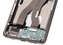 Pantalla OLED con marco para Samsung Galaxy S21 Ultra 5G Phantom Black, repuesto para reparación de display.