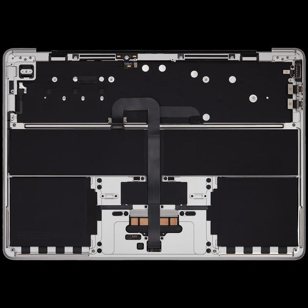 Repuestos de tapa superior con batería y teclado para MacBook Air 13 (A2681 / Mid 2022) disponibles en Guatemala para reparaciones y repuestos al por mayor.