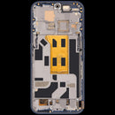 Pantalla OLED refurbished azul con marco para Nothing Phone (2a), ideal para reparar display roto y cambio de pantalla.
