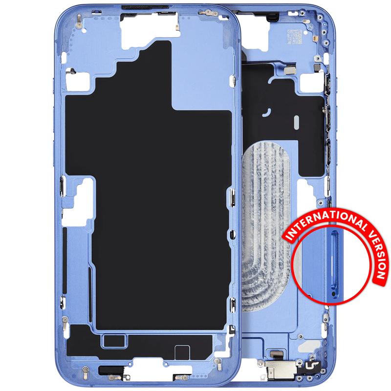 Encuentra la carcasa intermedia con botón de encendido y volumen para iPhone 16 Plus en Guatemala.
