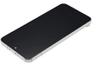 Pantalla OLED blanca refurbished para Xiaomi 13, con marco, ideal para reparación de display roto.