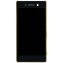 Pantalla LCD original Gold con marco para Sony Xperia M5 E5603, ideal para reparaciones de display.
