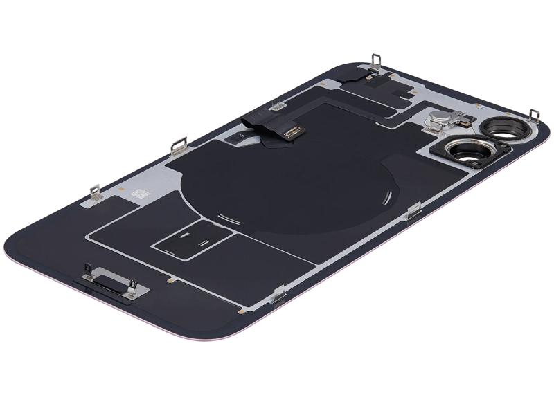 Encuentra tapa trasera usada con placa de acero y carga inalámbrica para iPhone 16 Plus en Guatemala.