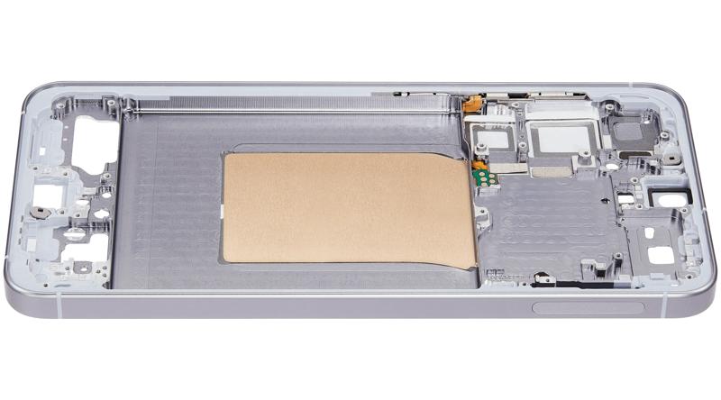 Compra el chasis intermedio Silver Shadow para Samsung Galaxy S25 Plus 5G en Guatemala, ideal para reparaciones y mayoristas.
