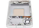 Pantalla OLED Samsung Galaxy S24 Plus 5G gris mármol con marco, 120Hz, para reparación de pantalla rota.