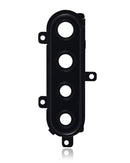 Lente de camara trasera con soporte para Samsung Galaxy A21 (A215 / 2020) (Negro)