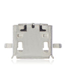 Puerto de carga Micro USB tipo B de 5 pines con 4 puntos de anclaje C161 para reparación y repuesto.