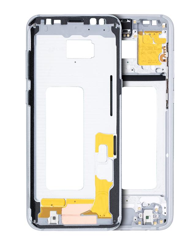 Marco medio para Samsung Galaxy S8 Plus con pequeñas piezas (Plata Artica)