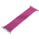 Correa braided solo loop magenta para Apple Watch, compatible con modelos de 44mm, 45mm, 46mm, 49mm. Repuesto trenzado sin broches.