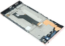 Pantalla original Sony Xperia XA1 Rose Gold con frame, para reparación de display G3112, G3116.