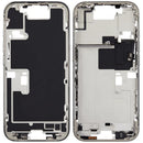 Chasis medio de titanio blanco para iPhone 16 Pro, versión EU/Global, con pequeñas piezas, usado.