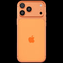 Tapa trasera Cosmic Orange usada para iPhone 17 Pro Max A3295 con puerto de carga flex.