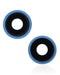 Lente de camara trasera con soporte y bisel para iPhone 13 / 13 Mini (Azul) (Zafiro Real / Premium)