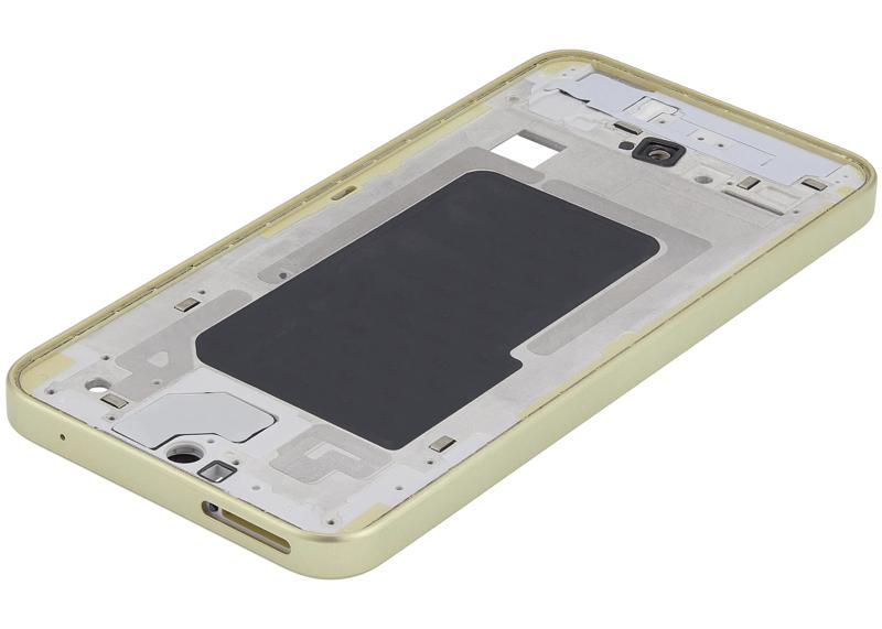 Carcasa intermedia Samsung Galaxy A35 (A356 / 2024) Lemon disponible para reparaciones en talleres de Guatemala.