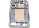 Chasis medio Samsung Galaxy S25 Edge 5G, color Titanium Icyblue/Silver, repuesto para reparación.