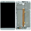 Pantalla LCD original blanca para Huawei Mate 7 (MT7-TL10) con display y frente, ideal para reparación de pantalla rota.