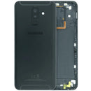 Tapa trasera original Samsung Galaxy A6 Plus (A605) negra, repuesto para SM-A605F, back cover.