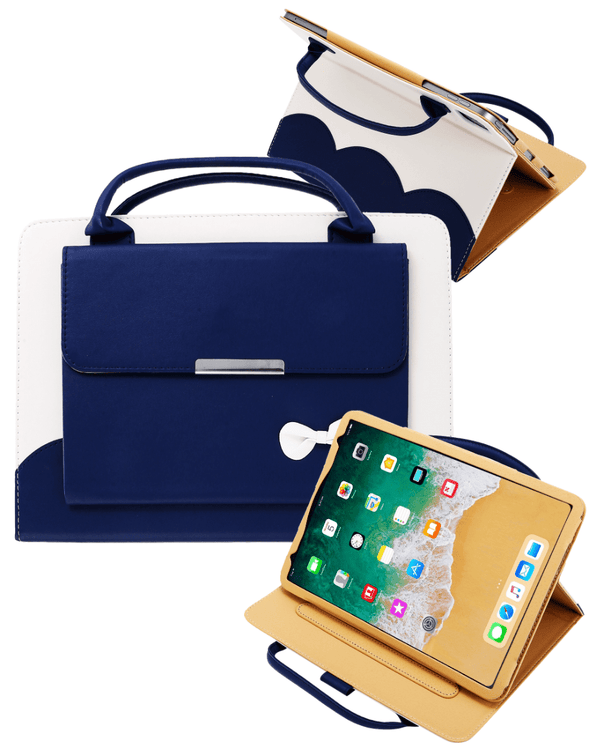 Encuentra la mejor funda estilo Smart Work Bag RIBBON BLUE para iPad Mini en Guatemala, ideal para proteger tu dispositivo en talleres y mayoristas locales.