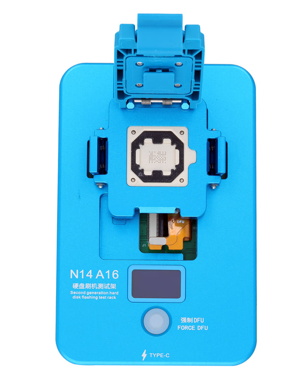 Encuentra el Banco de Prueba de Restauración NAND JCID N14 A16 en Guatemala para flasheo y reparaciones en talleres de electrónica.