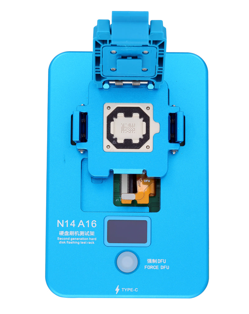 Encuentra el Banco de Prueba de Restauración NAND JCID N14 A16 en Guatemala para flasheo y reparaciones en talleres de electrónica.