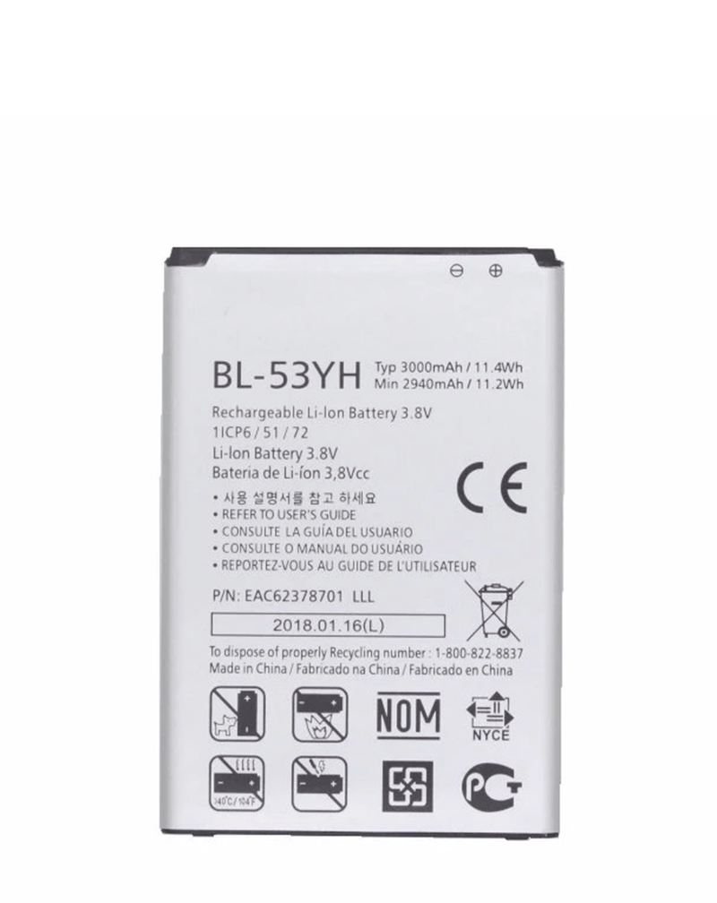 Encuentra baterías para LG G3 (BL-53YH) en Guatemala, en el mejor taller de reparación de dispositivos móviles y mayorista de componentes LG.