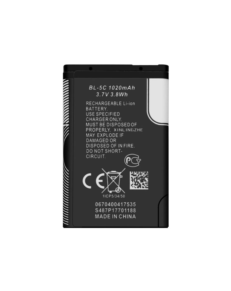 Venta al mayor de baterías Nokia BL-5C para modelos 3100 y 3650 en Guatemala.