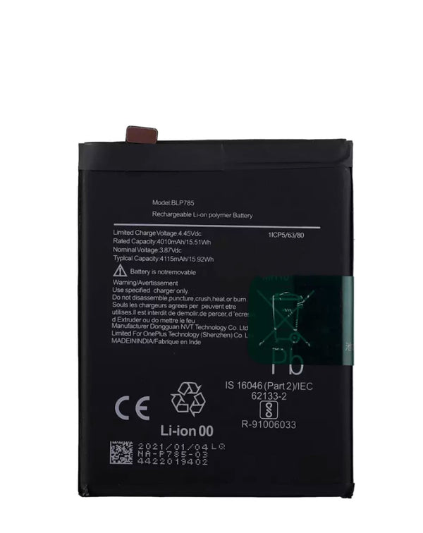 Reparación de batería para OnePlus Nord 4G (BLP785) en Guatemala.