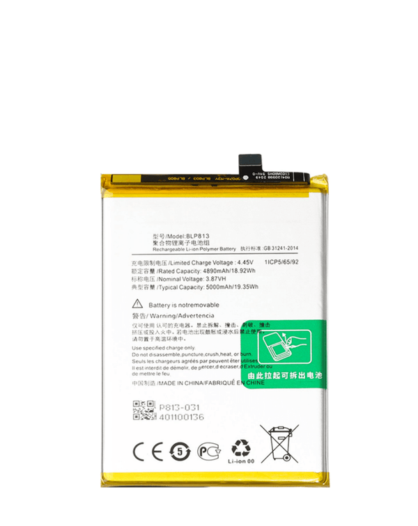 Reparación de batería para OnePlus Nord N100 / N200 en Guatemala, mayorista de repuestos BLP813.
