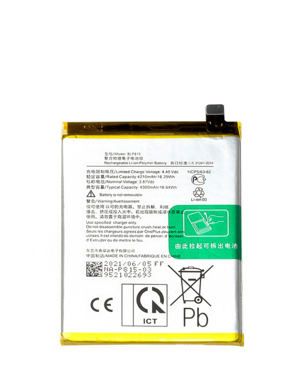 Batería OnePlus Nord N10 5G (BLP 815) en Guatemala, encuentra la mejor calidad y precio en baterías OnePlus en mayoristas de repuestos para celulares.