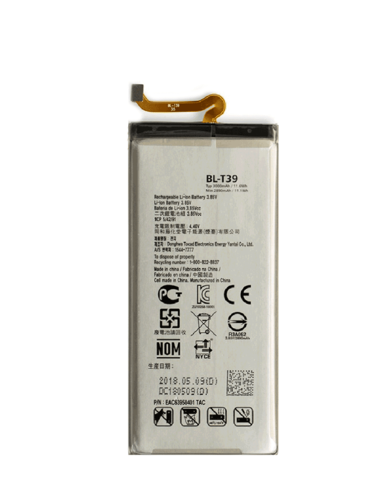 Repara la batería de tu LG G7, G7 One, Q7, Q7 Plus, Aristo 5, K31, K22, K22 Plus, K40 en Guatemala con la batería BL-T39.
