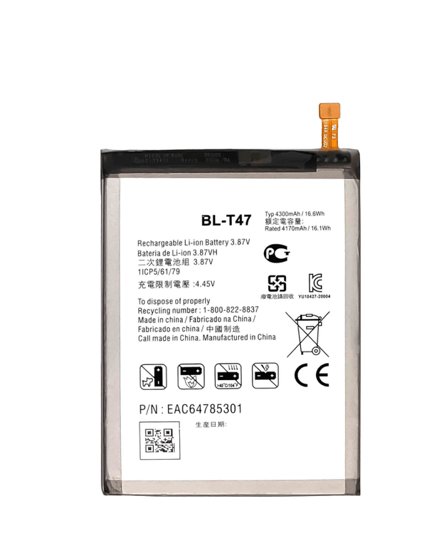 Batería LG Velvet (G900) (BL-T47) en Guatemala, encuentra la mejor calidad y precio en reparaciones de baterías LG Velvet en talleres especializados.