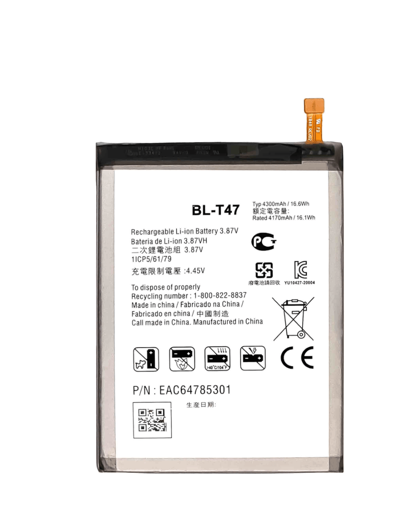 Batería LG Velvet (G900) (BL-T47) en Guatemala, encuentra la mejor calidad y precio en reparaciones de baterías LG Velvet en talleres especializados.