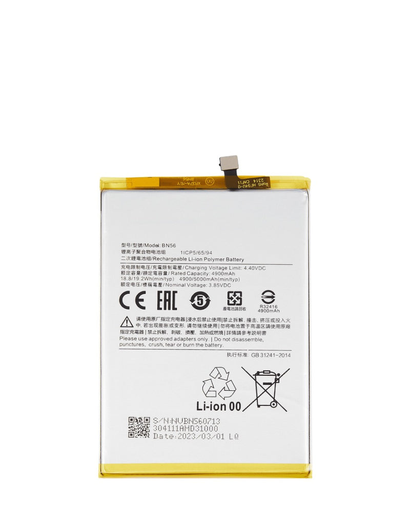 Batería Xiaomi Redmi 9A / 9C / 10A / Poco M2 Pro (BN56) en Guatemala, mayorista de repuestos para celulares Xiaomi.