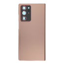 Tapa trasera con adhesivo y lente de camara trasera para Samsung Galaxy Note20 Ultra N985/Note20 Ultra 5G dorado