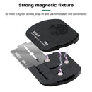 Espátula magnética doble cara BEST 80A para quitar pegamento de pantallas LCD, con punta fina y ancha.