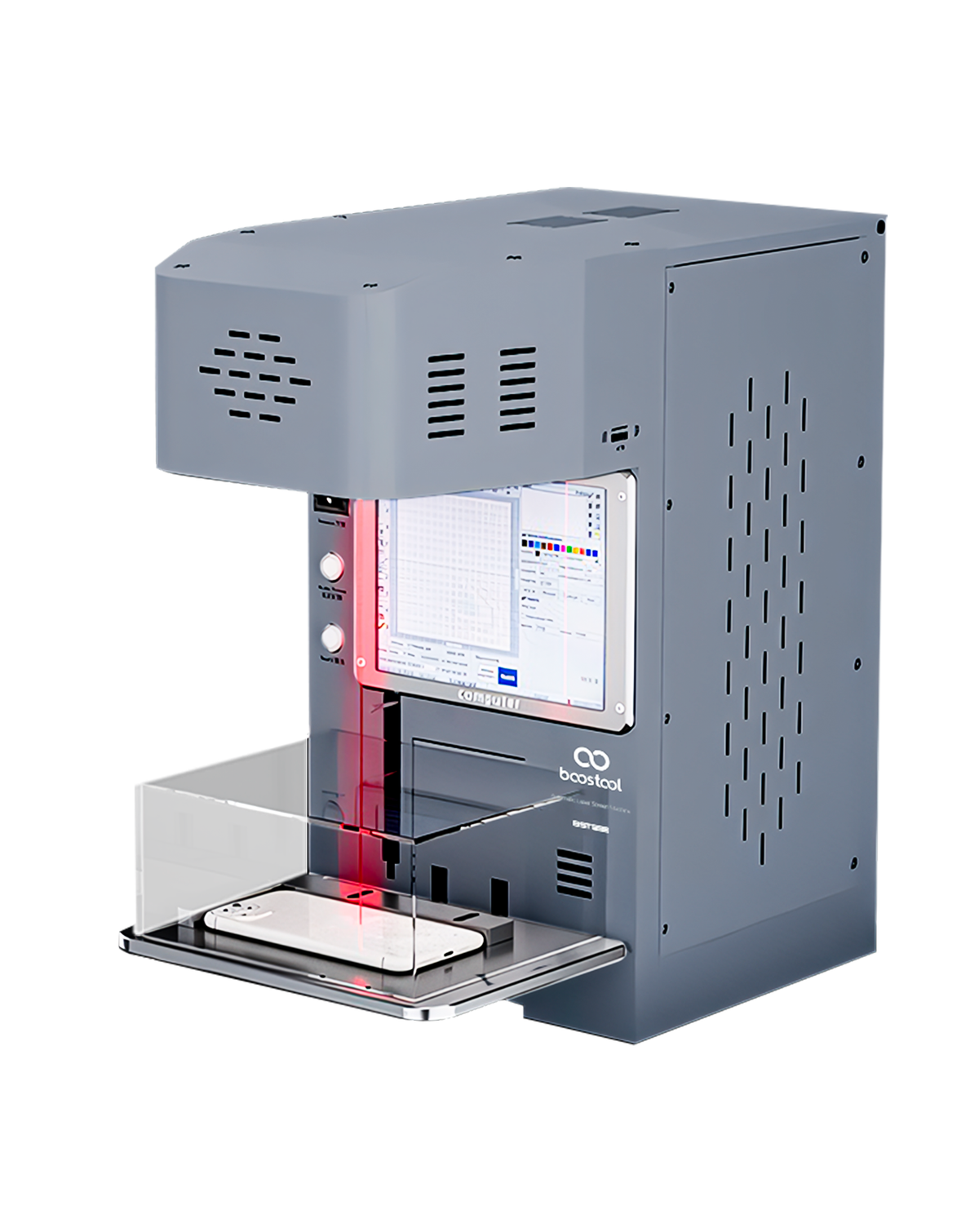 Maquina de grabado laser Boostool F2.0 para separacion de tapa trasera ...