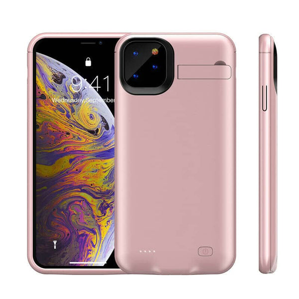 Encuentra el mejor case de carga con soporte de 4200mAh para iPhone 11 en Guatemala, ideal para proteger y cargar tu dispositivo en cualquier lugar.