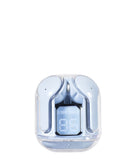 Auricular Bluetooth Bytech blanco, con pantalla clara para audio.