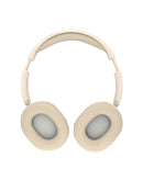 Auriculares deportivos Bluetooth Bytech blancos, diseño ergonómico, ideales para correr o hacer ejercicio.