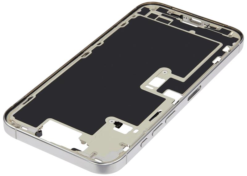 Reparación de marco medio con botón de encendido y volumen para iPhone 16 Pro Max en Guatemala.