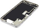 Tapa superior blanca de titanio para iPhone 16 Pro Max, repuesto para cambio de carcasa y reparación.