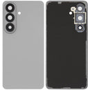Tapa trasera plateada para Samsung Galaxy S26 con lente de cámara, repuesto de reparación.