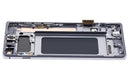 Pantalla OLED negra con marco para Samsung Galaxy S10 Plus, ideal para reparación de display roto.