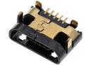 Reparación de puerto de carga con soldadura requerida de 05 pines y conector Micro B en Guatemala.