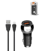 Cargador de Auto Dual A+C LDNIO C1 con cable de carga USB A-L (3ft) (36W)