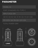 Encuentra en Guatemala el Cargador de auto dual USB A+C LDNIO C1 con USB C-C Cable (3ft) de 36W en SlowBack, tu mayorista de accesorios electrónicos.
