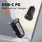Encuentra el cargador de auto LDNIO C106 PD QC4.0 dual USB-C en Guatemala para carga rápida de dispositivos con conexión USB-C.