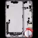 Encuentra la carcasa media con flex de puerto de carga y piezas pequeñas para iPhone 14 Plus en Guatemala con garantía.