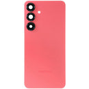 Tapa trasera original Samsung Galaxy S25 Plus 5G Service Pack, color Coral Red, para reparación de vidrio.