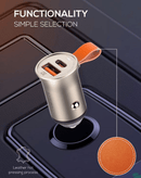 Compra tu Cargador de auto LDNIO C509Q PD QC4.0 dual USB A+C con cable USB A-C (3ft) (18W) en Guatemala, ideal para cargar tus dispositivos rápidamente en el tráfico.